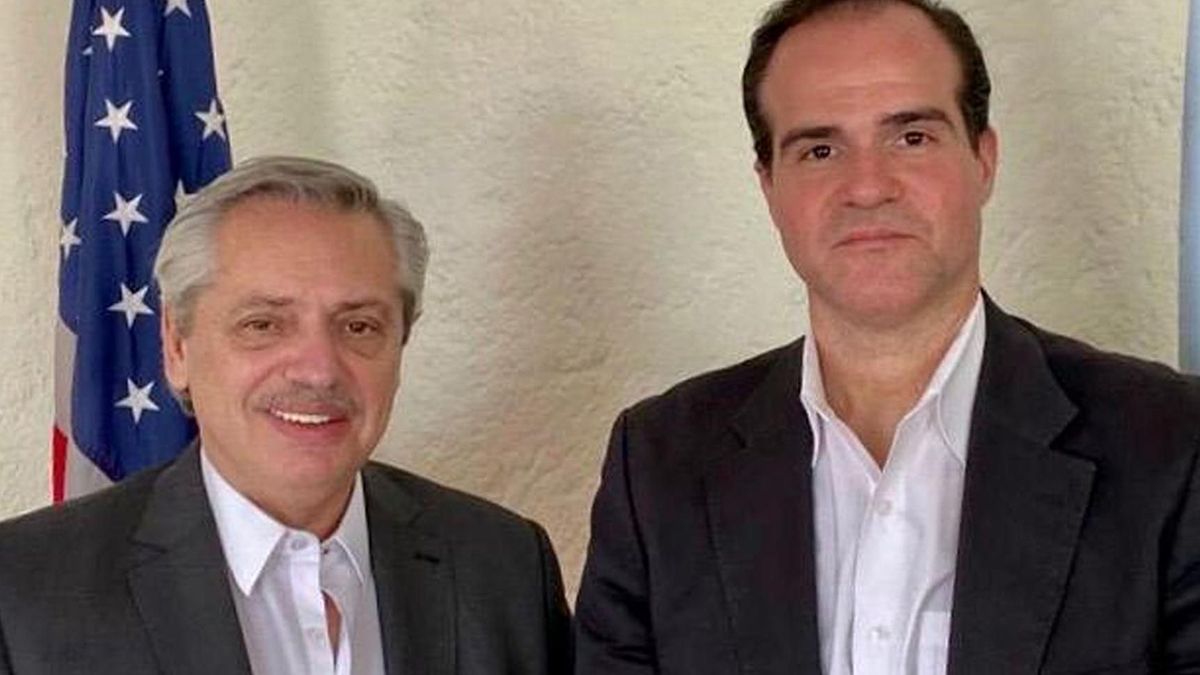 Alberto Fern&aacute;ndez junto al&nbsp;electo presidente del&nbsp;Banco Interamericano de Desarrollo (BID)