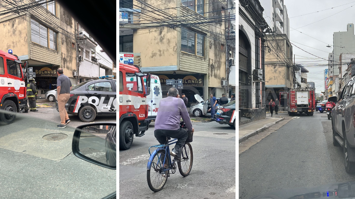 Accidente en pleno centro de Santa Fe