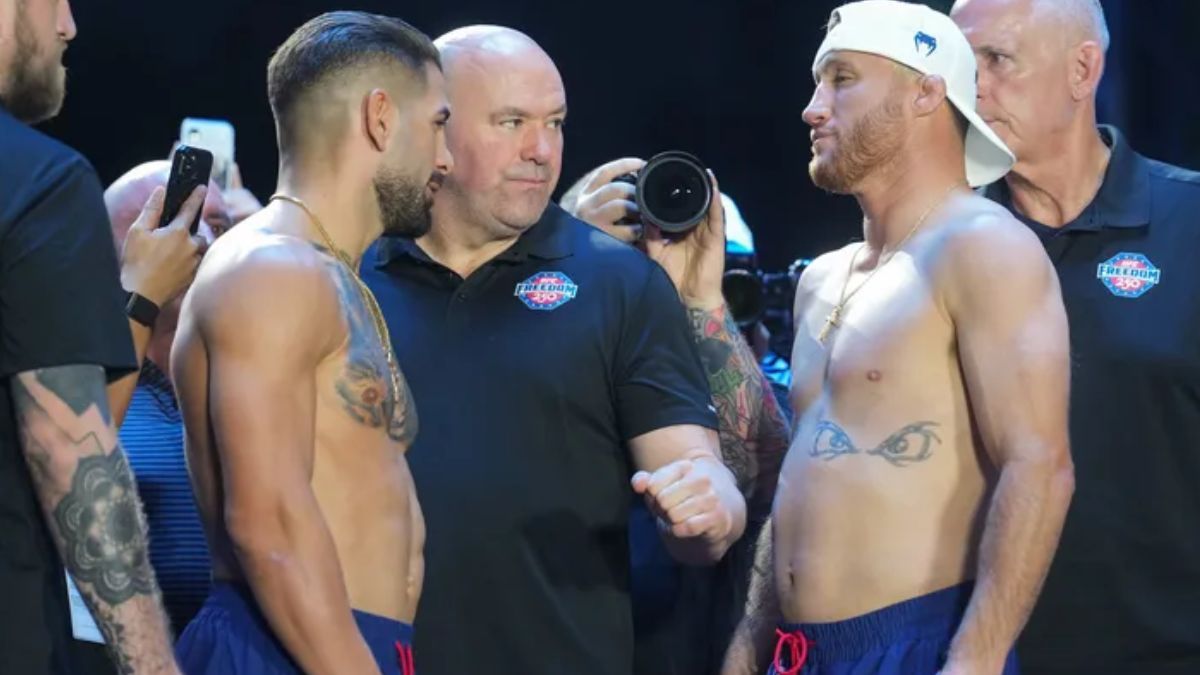 Ilia Topuria defenderá su título de peso ligero frente a Justin Gaethje en el evento UFC Freedom 250. Ilia Topuria defenderá su título de peso ligero frente a Justin Gaethje en el evento UFC Freedom 250.