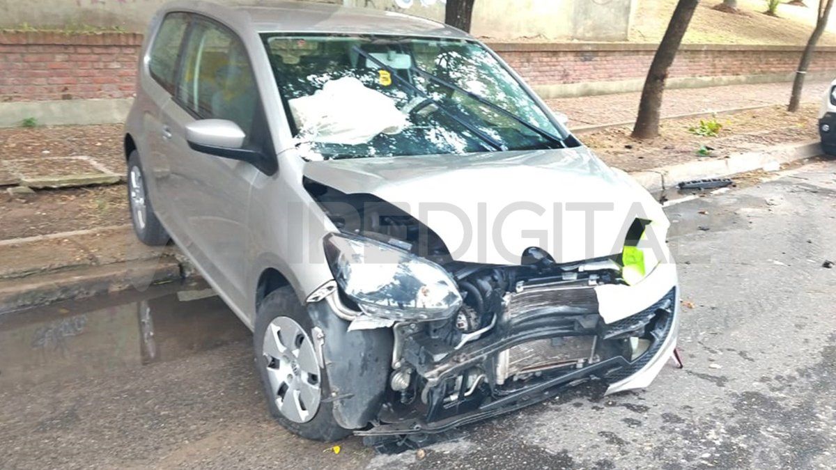 A pesar de los daños del auto