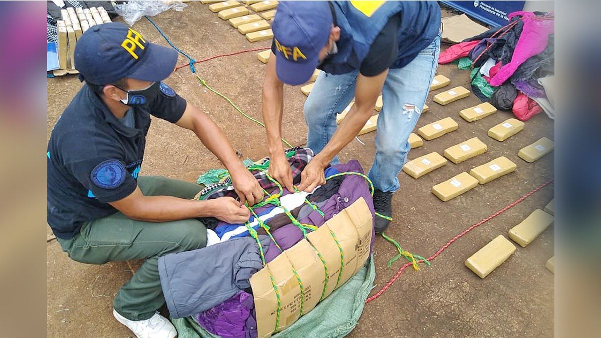 Secuestraron más de 180 kilos de marihuana tras un control vehicular en Puerto Iguazú