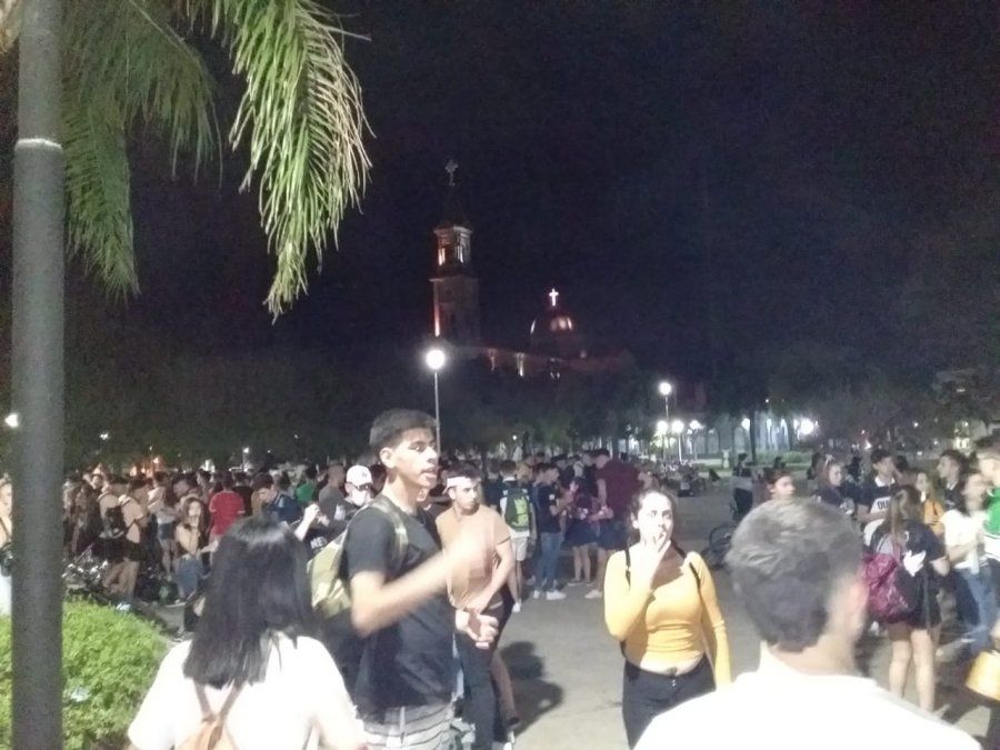 Imagen de los festejos del jueves pasado en Reconquista.