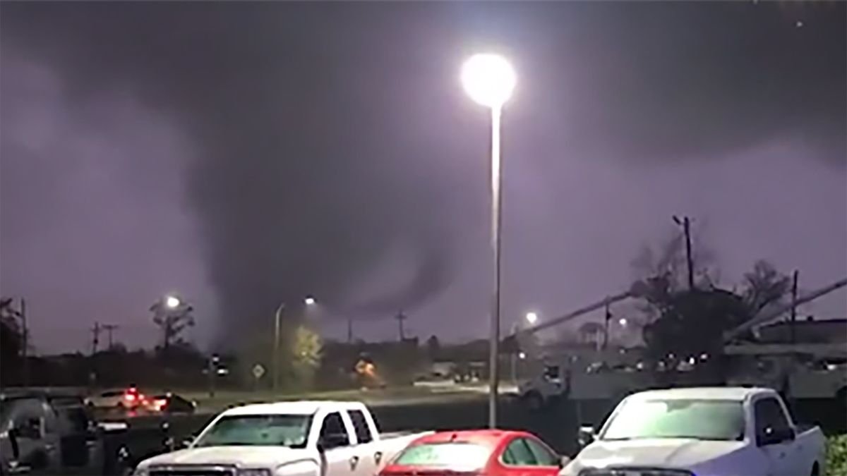 Así se acercaba la tormenta a Louisiana.