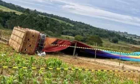 cayo un globo aerostatico en brasil: al menos un muerto y una decena de heridos cayo un globo aerostatico en brasil: al menos un muerto y una decena de heridos