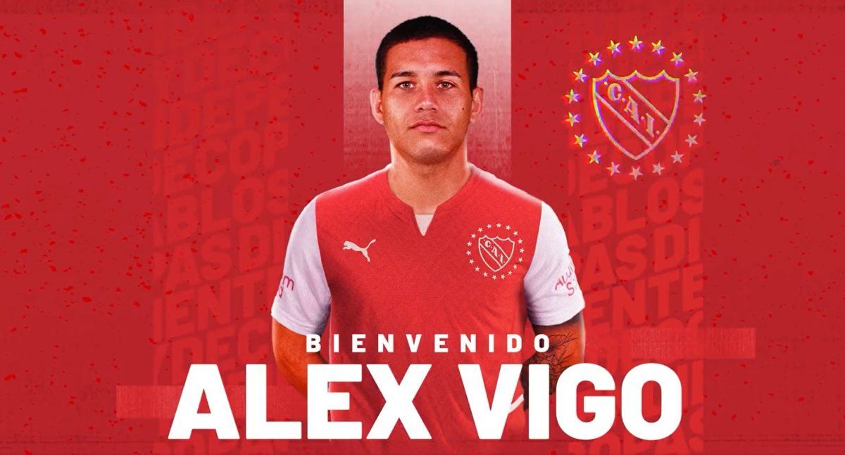 El Club Atlético Independiente hizo oficial el arribo de Alex Vigo