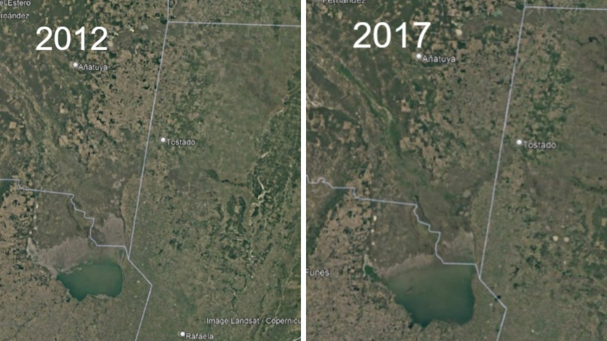 La Laguna Mar Chiquita se encuentra en un alarmante retroceso de su nivel de agua y permite ver parte de las ruinas del antiguo hotel de Miramar. La Laguna Mar Chiquita se encuentra en un alarmante retroceso de su nivel de agua y permite ver parte de las ruinas del antiguo hotel de Miramar.