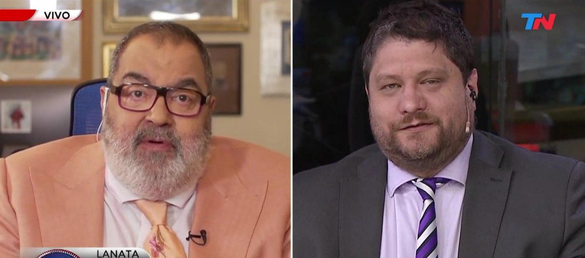 Lanata humilló a Wiñazki en vivo: lo trató de foca y sugirió que no le cierra la camisa