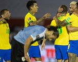 Brasil se impuso 2-0 a Uruguay y lidera las Eliminatorias Sudamericanas con puntaje ideal. Brasil se impuso 2-0 a Uruguay y lidera las Eliminatorias Sudamericanas con puntaje ideal.
