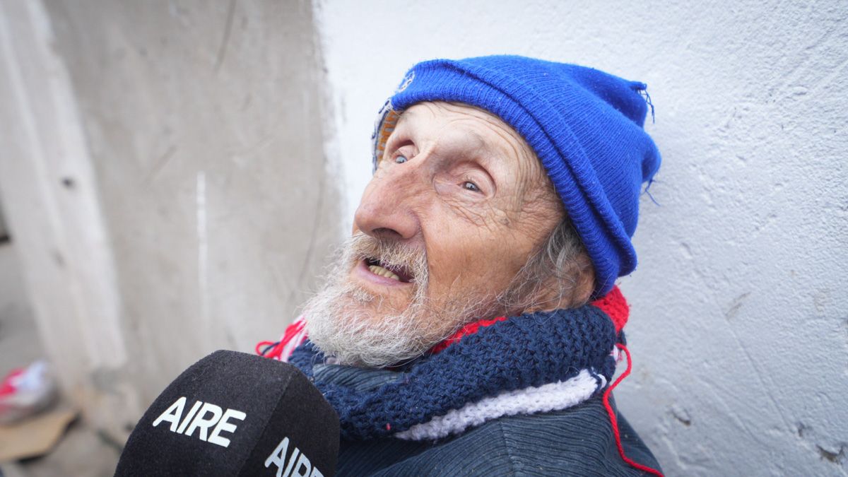 Luis Arriola. Tiene 80 años y es exchofer de colectivos.