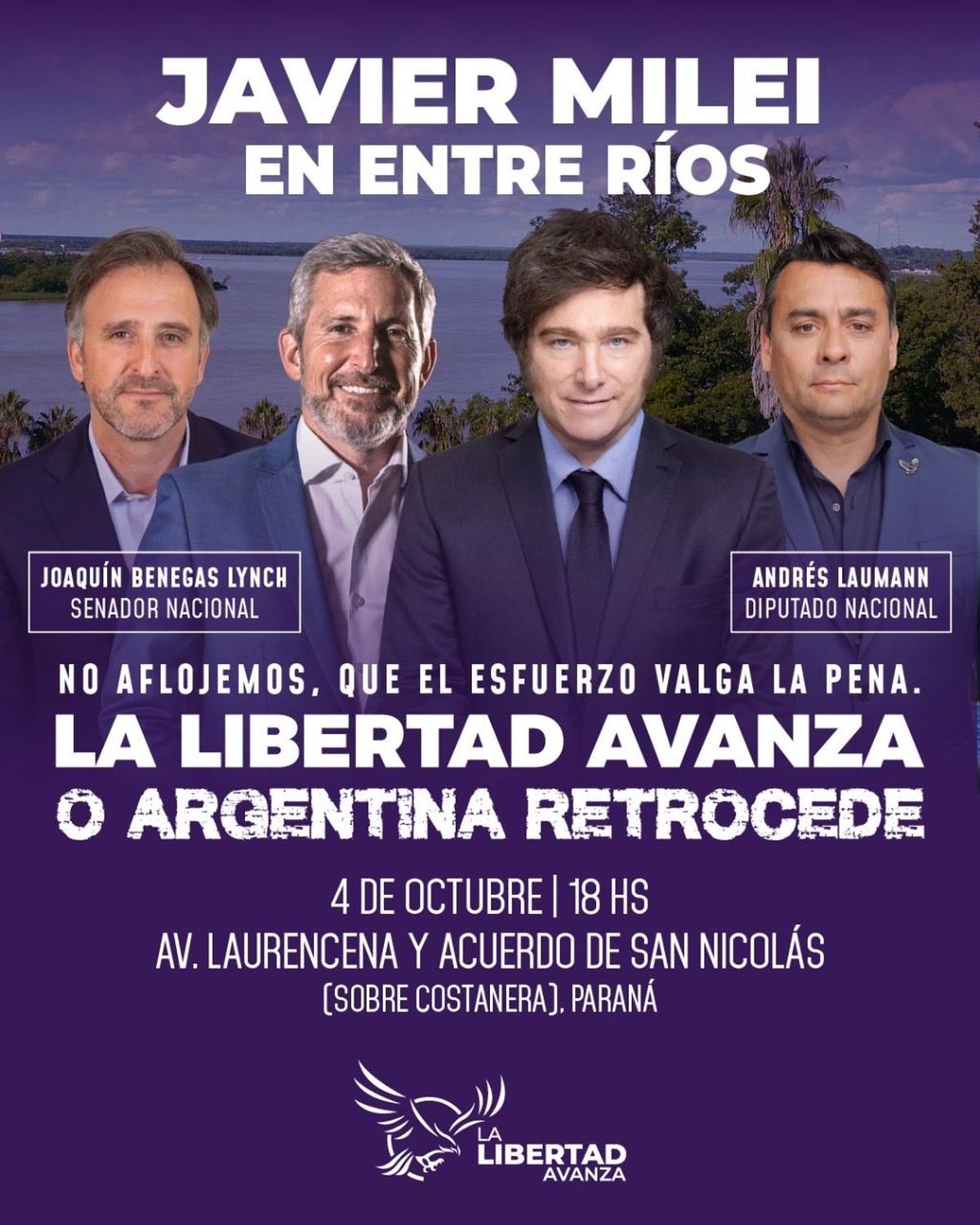 Según se informó oficialmente, la actividad en Paraná está convocada para las 18 en Avenida Laurencena y Acuerdo de San Nicolás, sobre la costanera. Según se informó oficialmente, la actividad en Paraná está convocada para las 18 en Avenida Laurencena y Acuerdo de San Nicolás, sobre la costanera.
