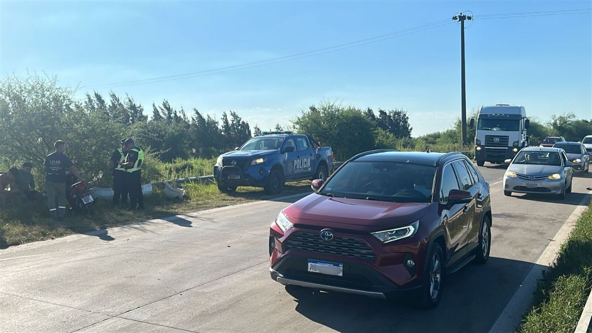 El accidente en Circunvalación Generó demoras en el tránsito.