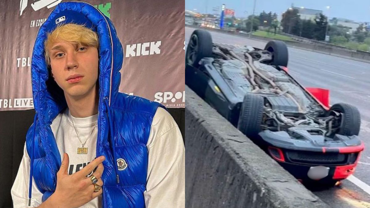 La camioneta de Brunenger impactó contra otro vehículo y dejó heridos