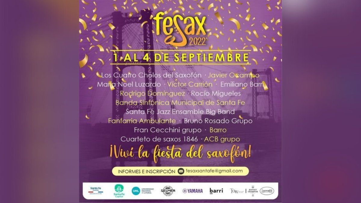 Saxofones del mundo se dan cita en Santa Fe para el primer Festival Internacional