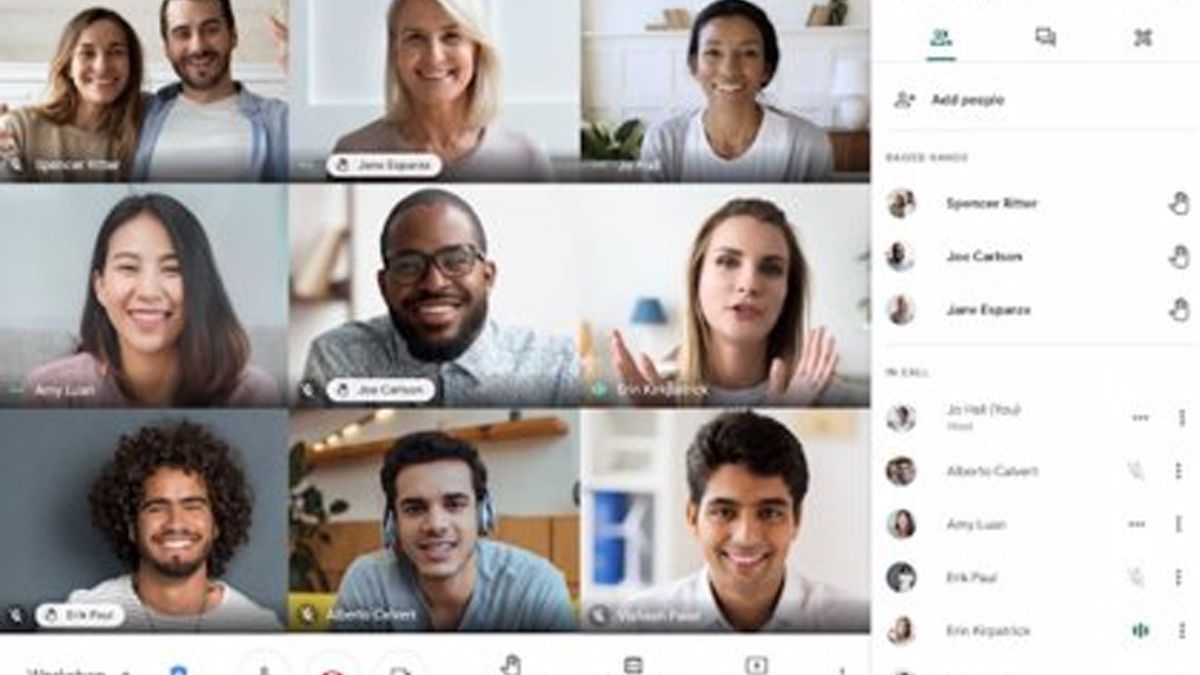 Google Meet permite "levantar la mano"