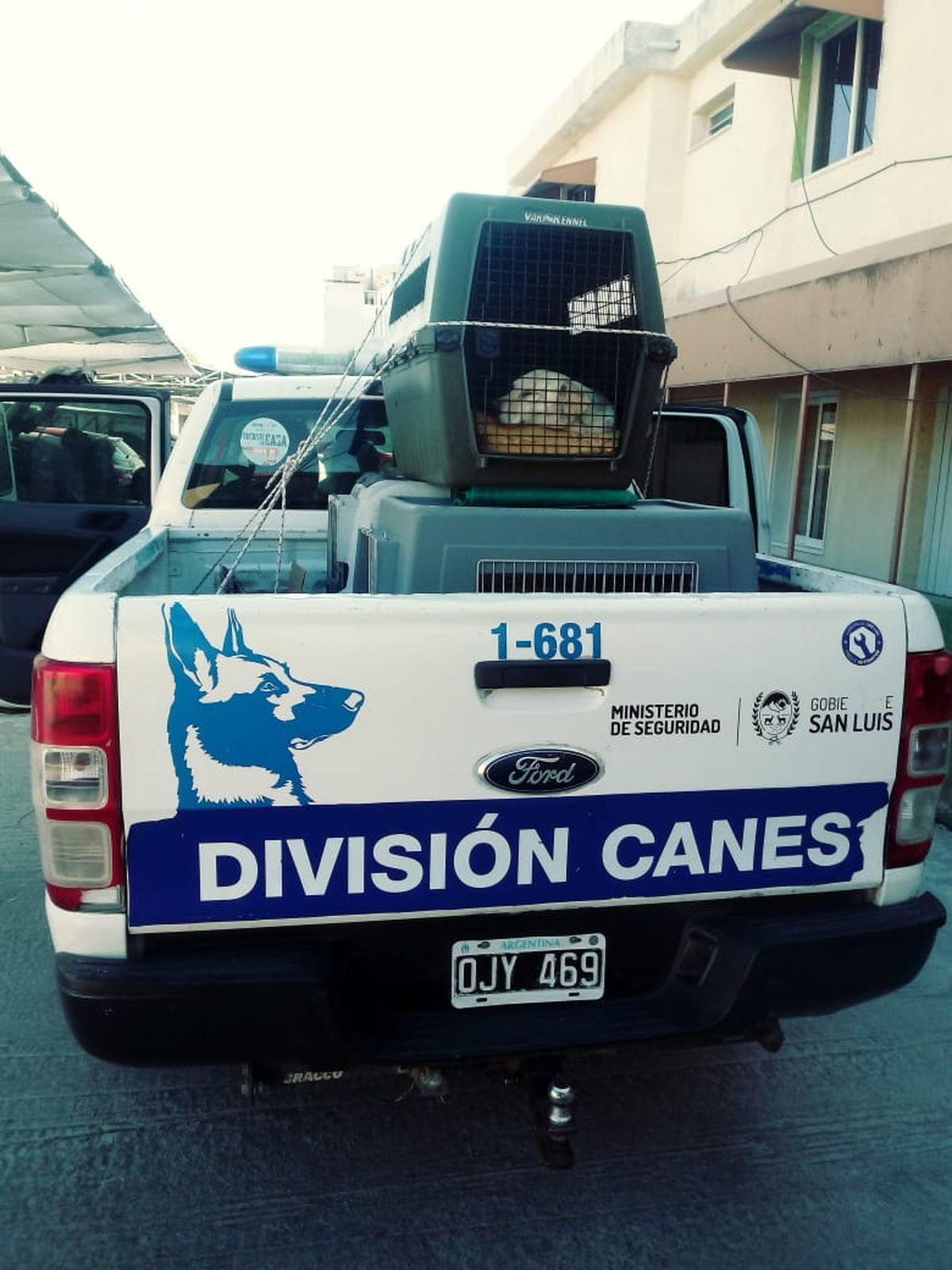 Nube participó de las tareas de rastreo de la niña Guadalupe Lucero en San Luis.