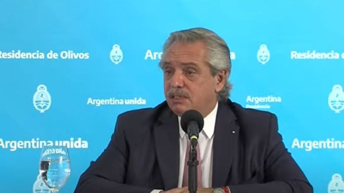 "Nosotros vamos a seguir haciendo el esfuerzo para sacar a la Argentina de la pobreza y el hambre" afirmó el presidente Alberto Fernández