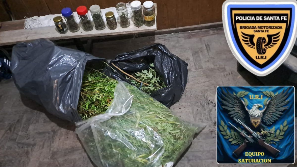 El material secuestrado por la brigada motorizada. El material secuestrado por la brigada motorizada.