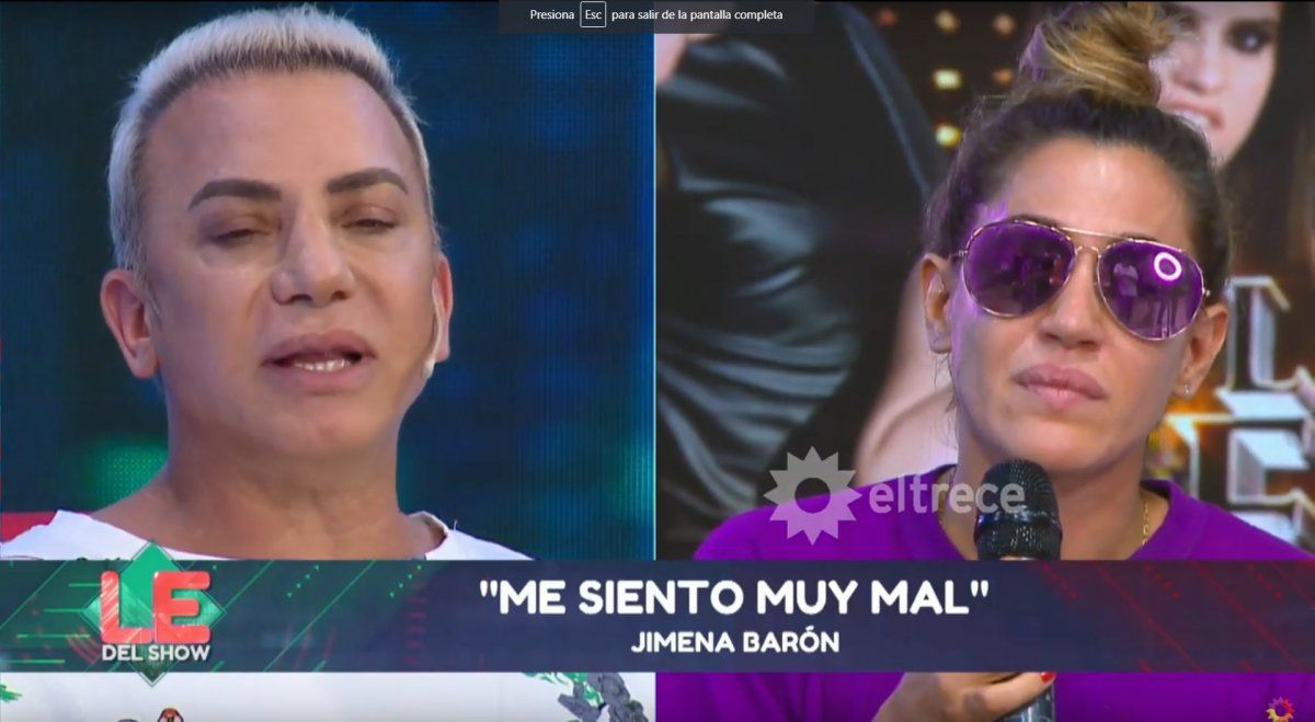 Jimena Barón se quejó de las críticas que recibe sobre el Bailando y se cruce con Flavio Mendoza