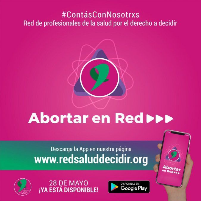 La Red de Profesionales de la Salud por el Derecho a Decidir presentó la aplicación digital Abortar en Red