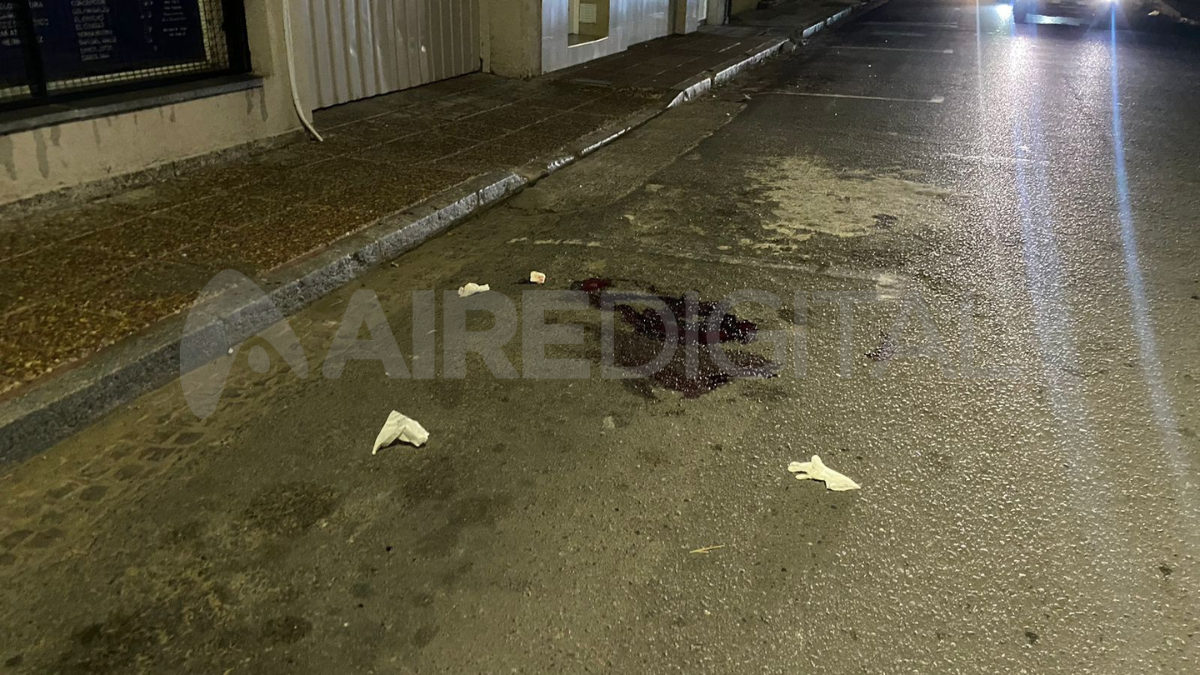 En el lugar del hecho quedó un charco de sangre