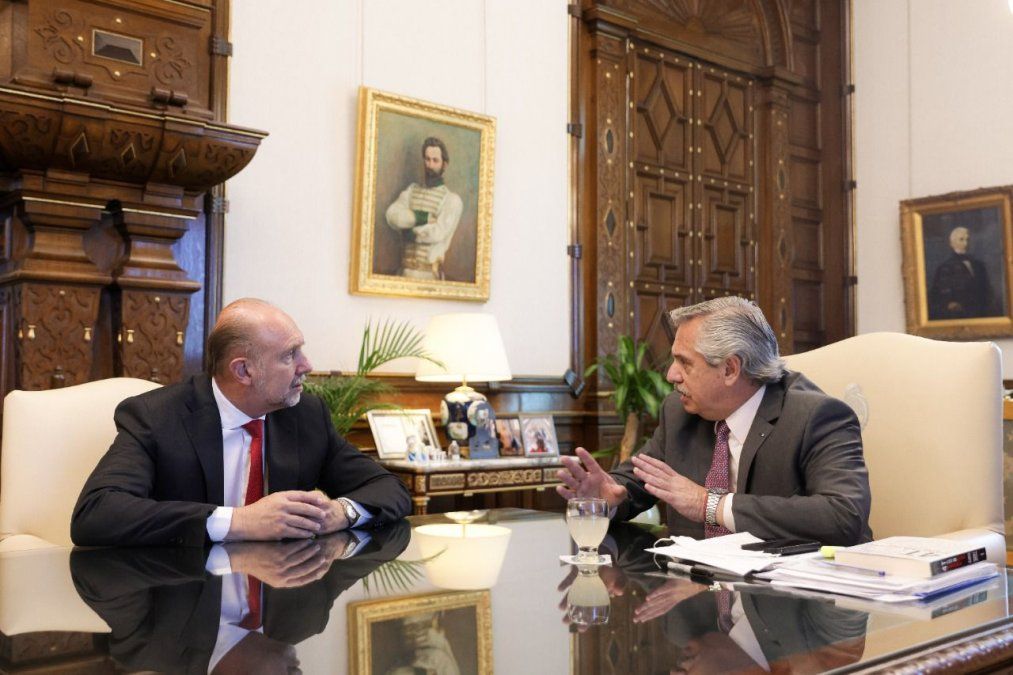 Alberto Fernández recibe al gobernador Omar Perotti