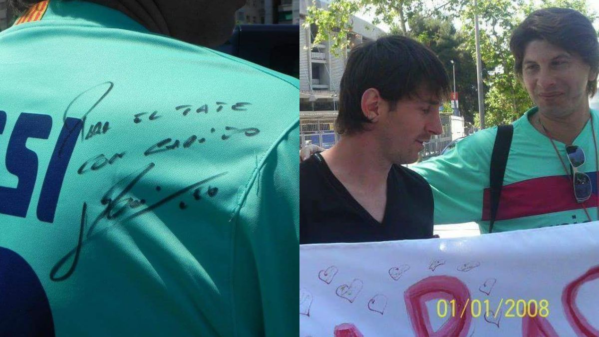 Es hincha de Unión, "jugó" con Messi y está en Chile para ver el partido contra Palestino por la Copa Sudamericana. Es hincha de Unión, "jugó" con Messi y está en Chile para ver el partido contra Palestino por la Copa Sudamericana.