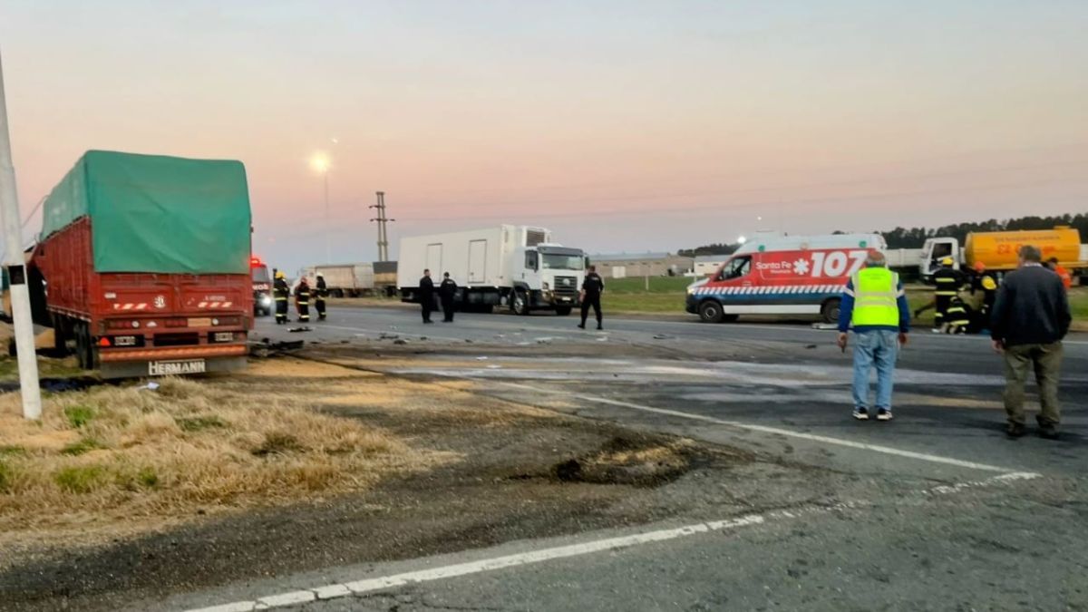 El accidente ocurrió en la ruta provincial N° 14 a la altura de Piñero.