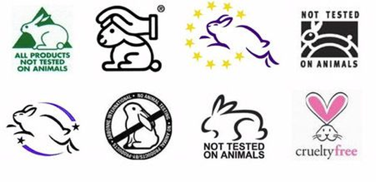 Estos son algunos de los símbolos internacionales utilizados para identificar productos libres de crueldad o cruelty free.