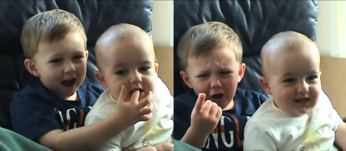 Los pequeños se volvieron virales. 