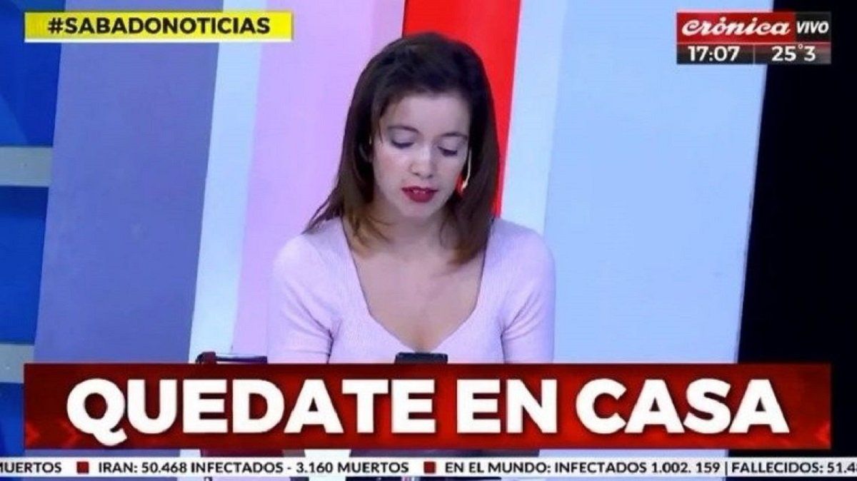 La periodista ley&oacute; una fake news al aire.
