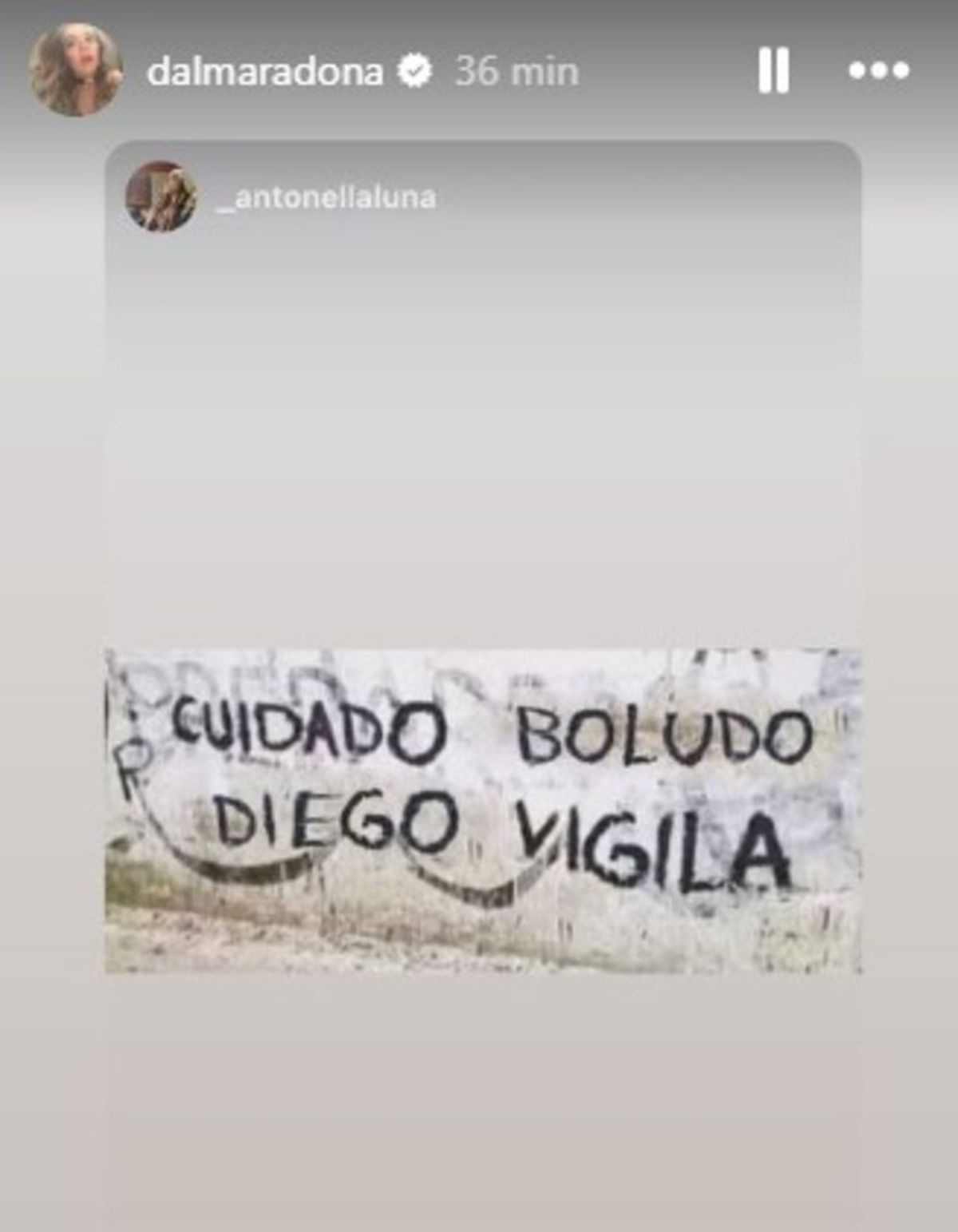 Uno de los posteos de Dalma Maradona en su cuenta de Instagram. Uno de los posteos de Dalma Maradona en su cuenta de Instagram.
