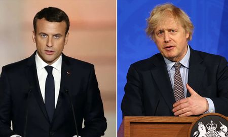 Macron y Johnson reaccionaron a los ataques de Rusia en Ucrania. Macron y Johnson reaccionaron a los ataques de Rusia en Ucrania.
