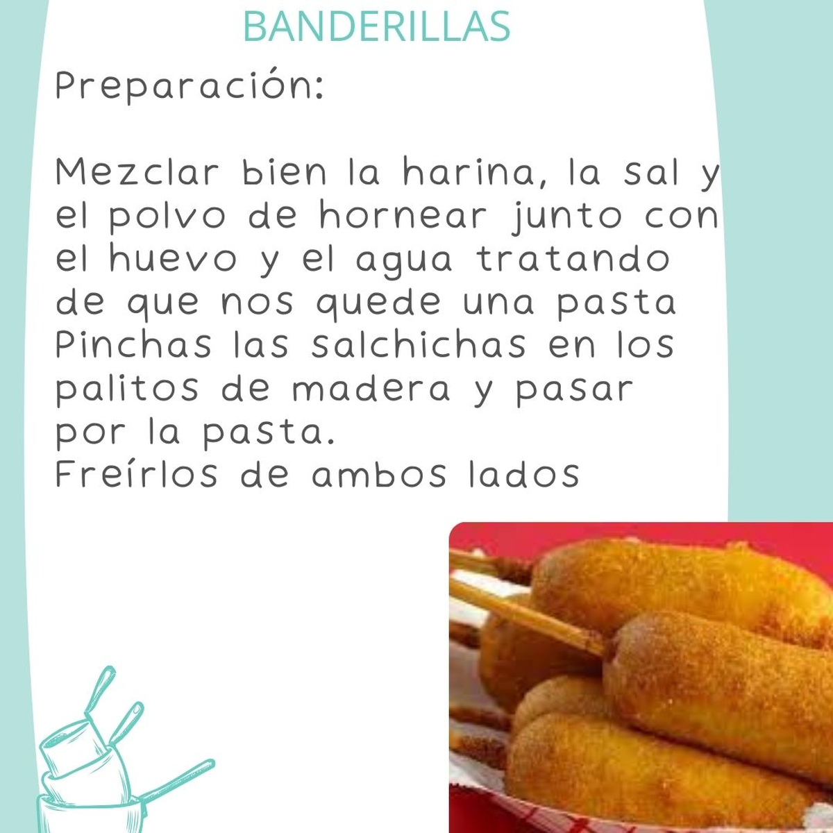 Las banderillas son una excelente opción para hacer en estas vacaciones y disfrutar con toda la familia. Las banderillas son una excelente opción para hacer en estas vacaciones y disfrutar con toda la familia.