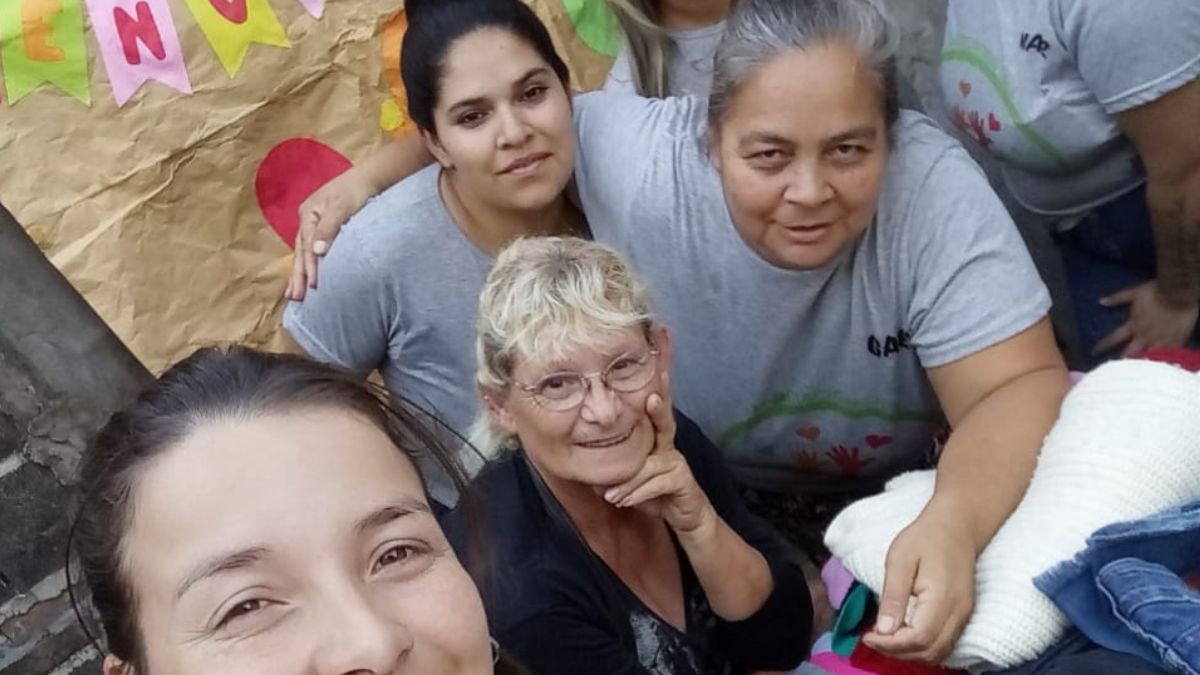 Gabriela Morel en el merendero Rayito de Sol. Gabriela Morel en el merendero Rayito de Sol.