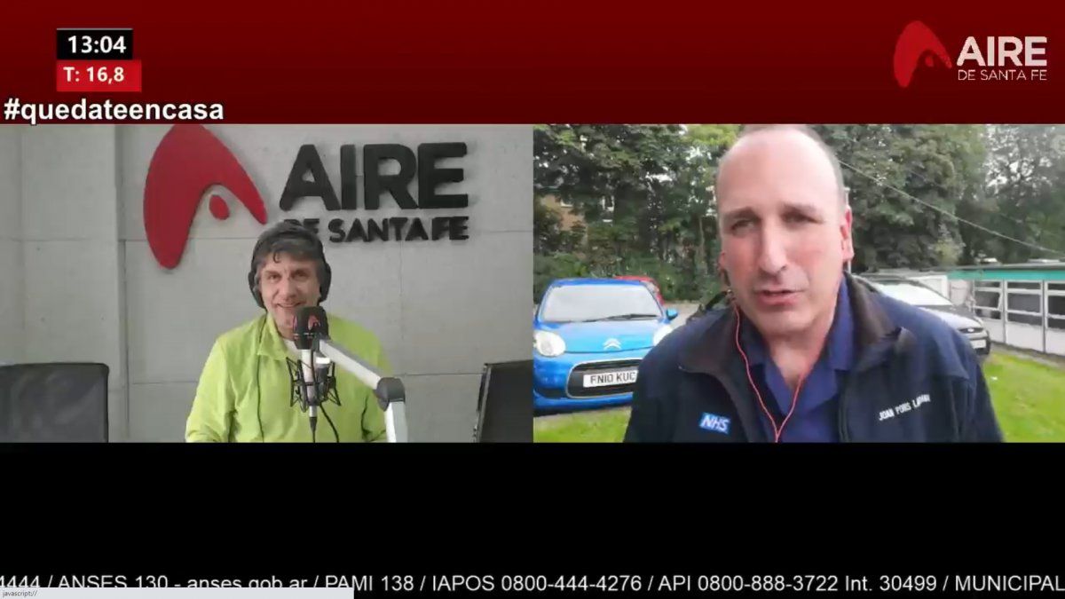En julio, el enfermero Joan Pons Laplana dialogó de forma exclusiva con Luis Mino por Aire de Santa Fe.