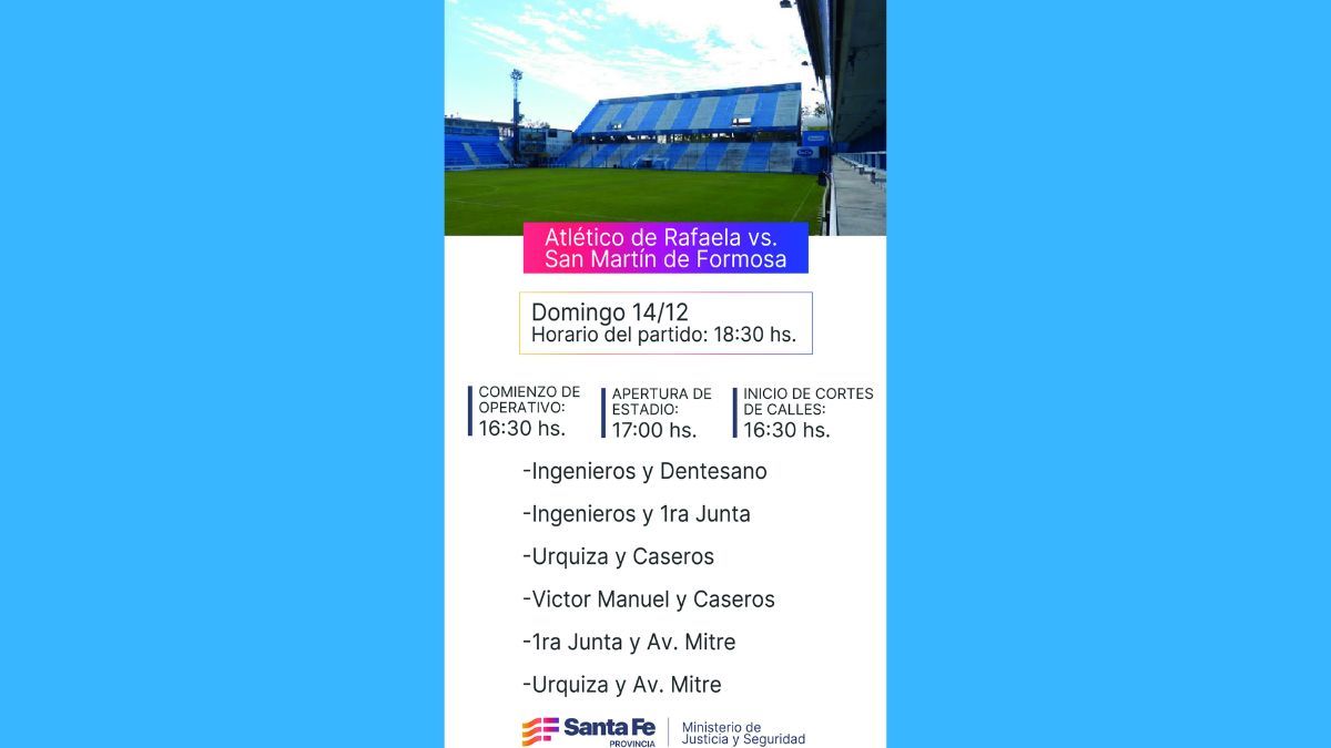 Informaci&oacute;n del Ministerio de Seguridad de la Provincia de Santa Fe.