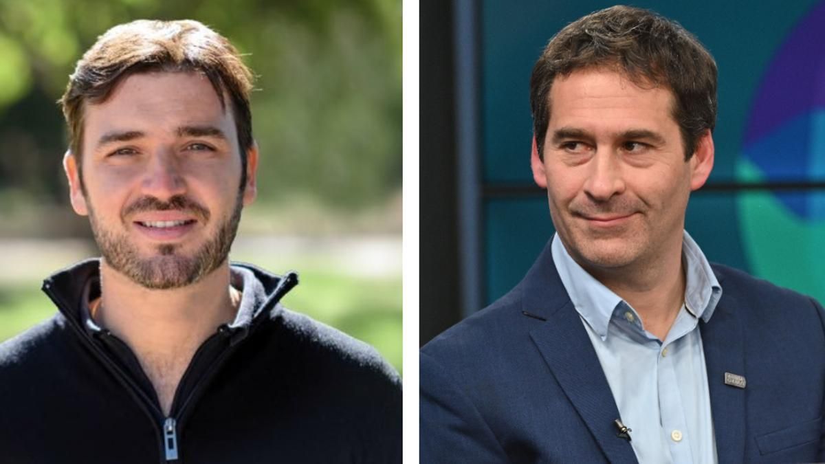 Ignacio Torres (izquierda) y Juan Pablo Luque (derecha) son los candidatos a gobernador en la provincia de Chubut