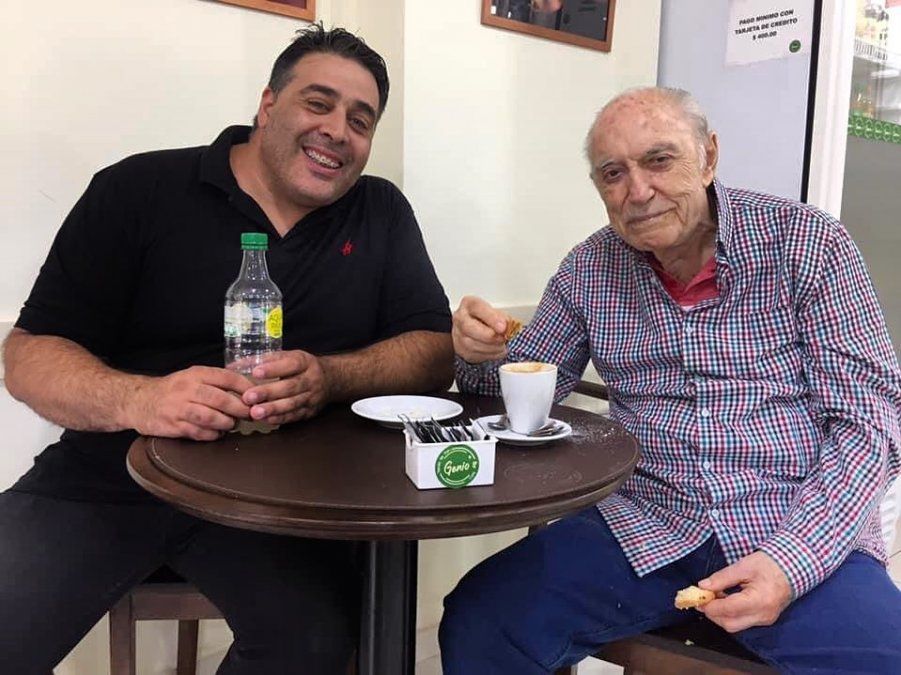 Matías Attem con Cacho Fontana.