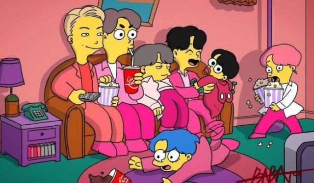 La banda BTS apareció en "Los Simpson".