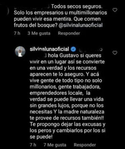 Silvina Luna les respondió a los que la criticaron.