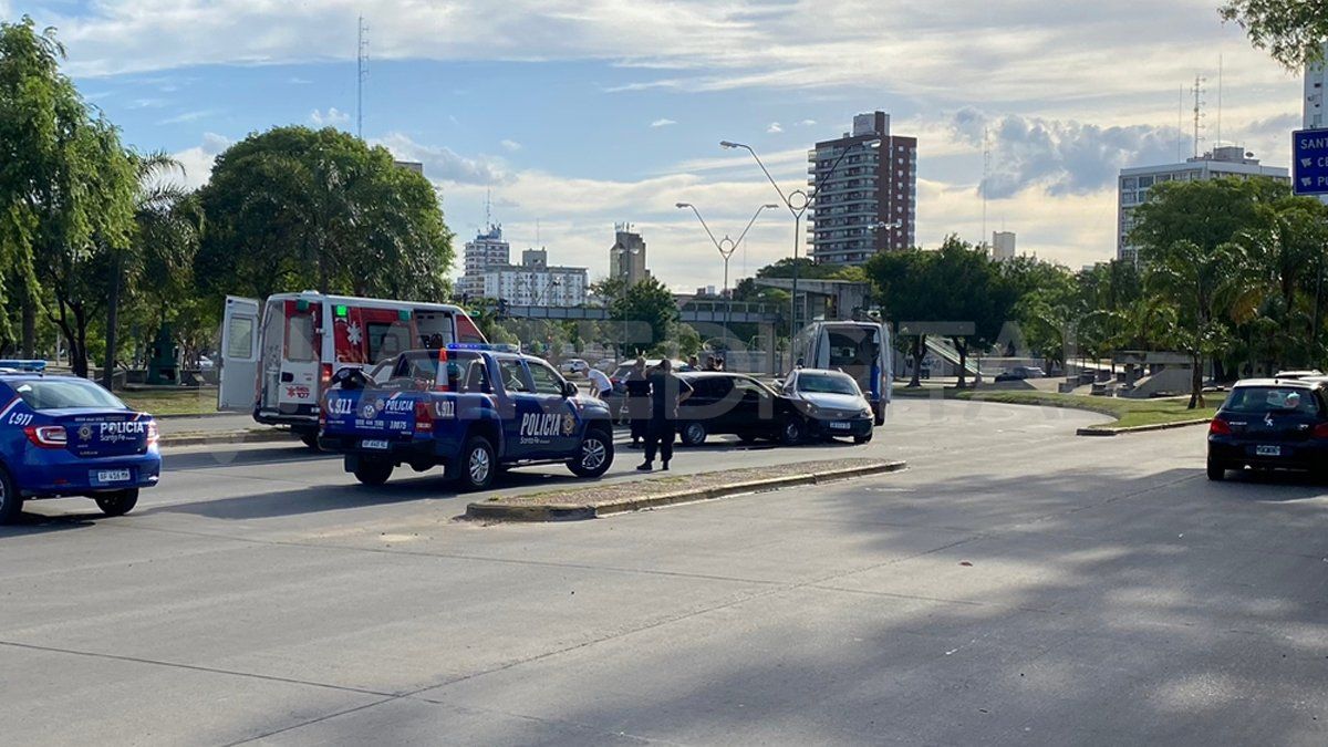 El accidente se produjo en Avenida Alem a la altura de calle San Luis.&nbsp;