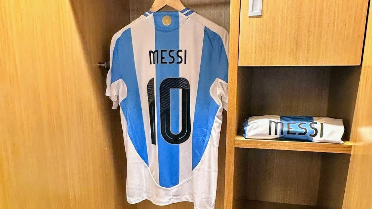 La camiseta de Lionel Messi. La camiseta de Lionel Messi.