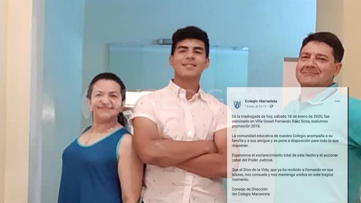El ex colegio de Fernando se solidarizó con su familia y exigió el esclarecimiento total del hecho