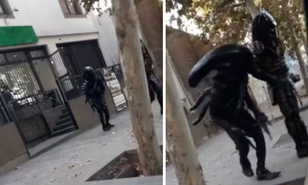 Dos aliens aparecieron teniendo un accidente en las calles de Mendoza. Dos aliens aparecieron teniendo un accidente en las calles de Mendoza.