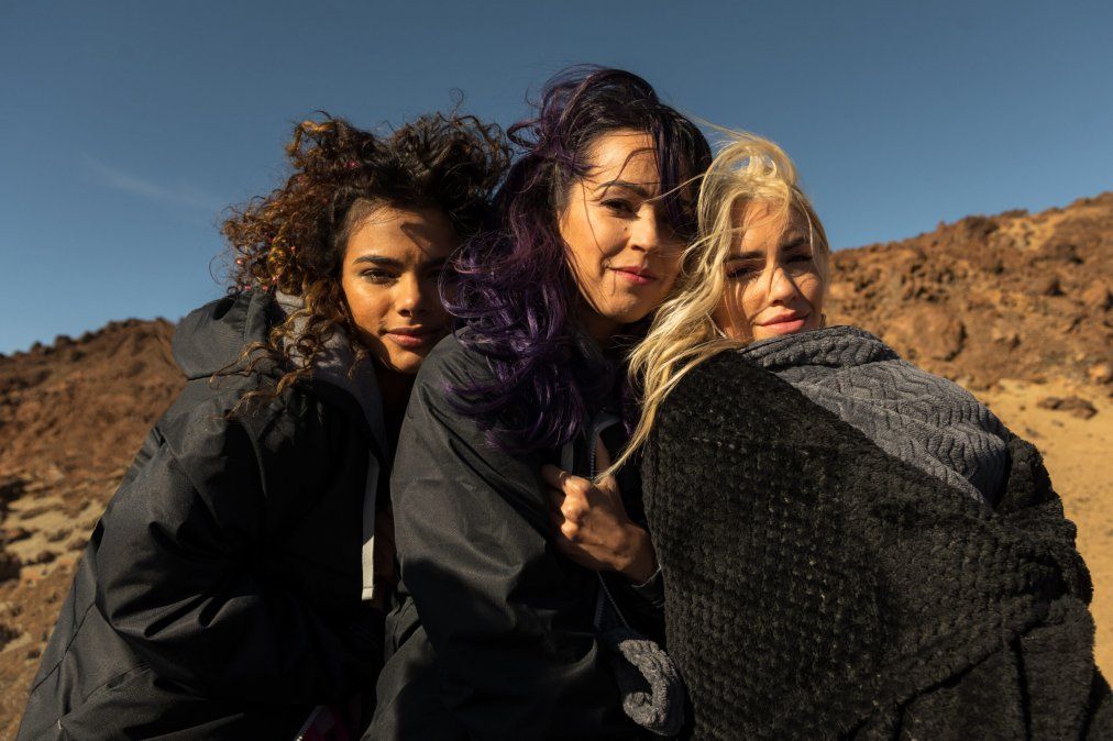 Lali Espósito durante las grabaciones de Sky Rojo, la serie de Netflix. 