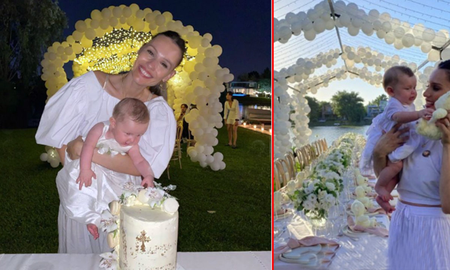 La modelo y su marido festejaron en una cálida ceremonia al atardecer. La familia se vistió de blanco y se reunió a la orilla de un lago. La modelo y su marido festejaron en una cálida ceremonia al atardecer. La familia se vistió de blanco y se reunió a la orilla de un lago.