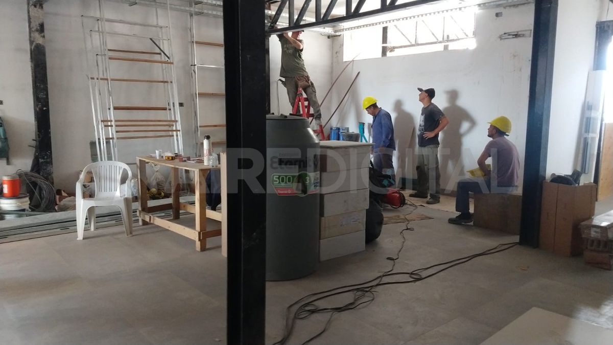 Avanzan las obras del nuevo edificio de AIRE en 25 de Mayo 3255.