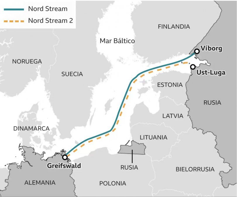 Alemania decidió la suspensión de la certificación del gasoducto Nord Stream 2, que iba a proveer al país de gas ruso a través del Mar Báltico. 