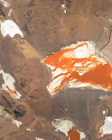 La NASA fotografió la Laguna Colorada desde la Estación Espacial Internacional. La NASA fotografió la Laguna Colorada desde la Estación Espacial Internacional.