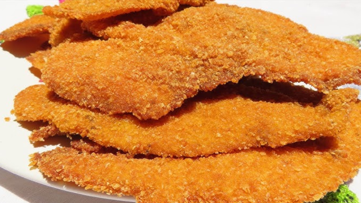 Milanesas de pollo crispy sin TACC.